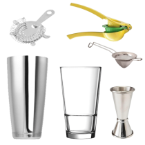 Set d'accessoires pour préparation de cocktails